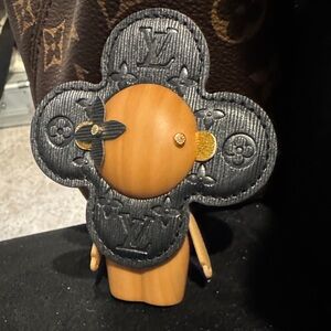 Louis Vuitton Black and Gold Monogram Figurine